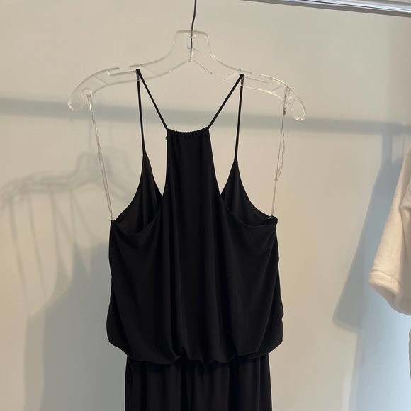 Glow Passion Black‎ Halter Style Spaghetti Strap Blouson Jumpsuit Large - Picture 4 of 7